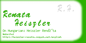 renata heiszler business card